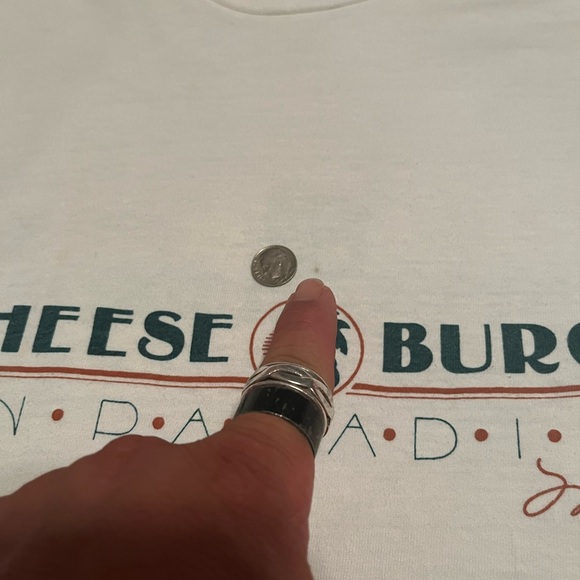 Cheeseburger In Paradise Front Street Lahaina Single Stitch Made In USA Maui VTG - Picture 9 of 12